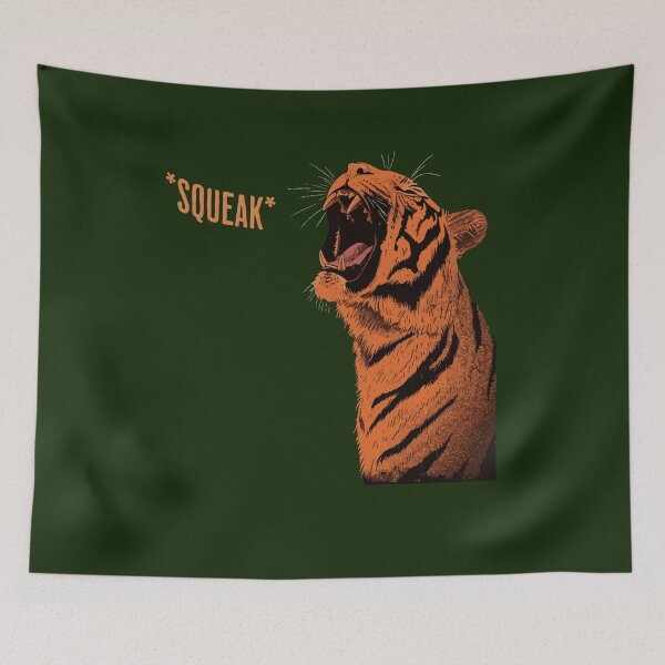 Item preview, Tiny Roar: The Humorous Tiger Squeak Illustration designed and sold by Sir Meow Meow.