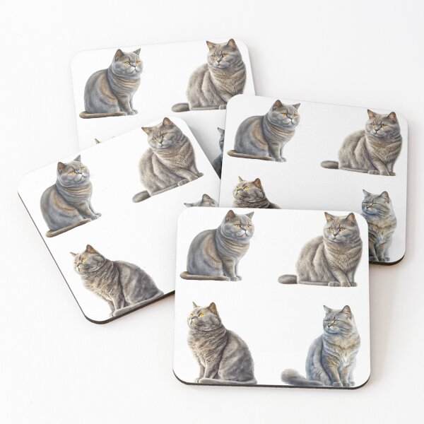 Item preview, Watercolor British Shorthair Cats designed and sold by TheAnimalZ00.