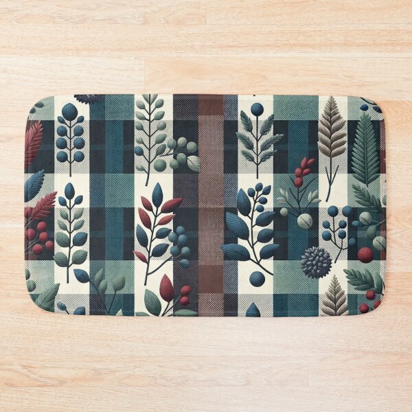 Item preview, Winter-Inspired Checkered Print Pattern designed and sold by PinUpPizzazz.