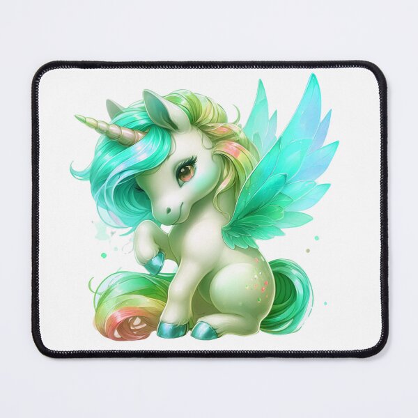 Item preview, RAINBOW UNICORN Green 02 designed and sold by CHIBI_POPZ.