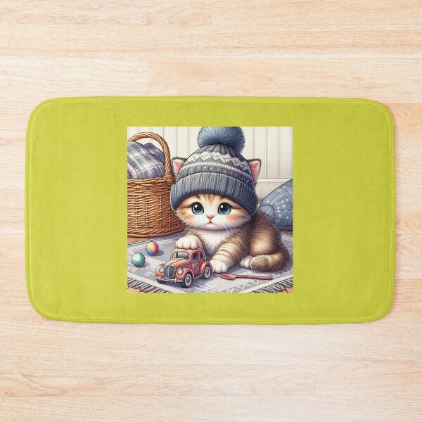 Item preview, Kitten playing with his toys. designed and sold by moni0490.
