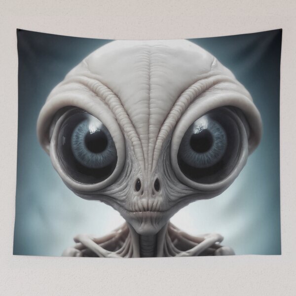 Item preview, Portrait Of Extraterrestrial Being Called Aghnuh From Planet Azzi from Galaxy Ner designed and sold by internlvisions.
