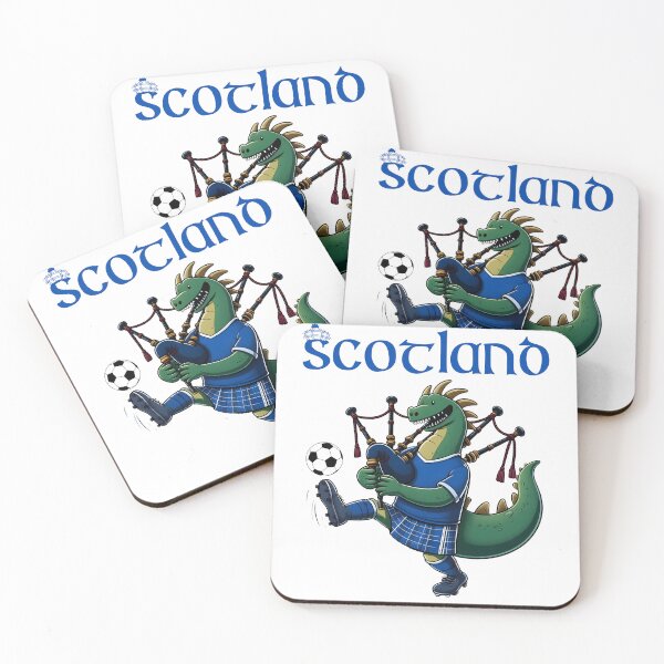 Item preview, Locnness Monster Nessy Playing BagPipe Scotland soccer team designed and sold by Oz64.