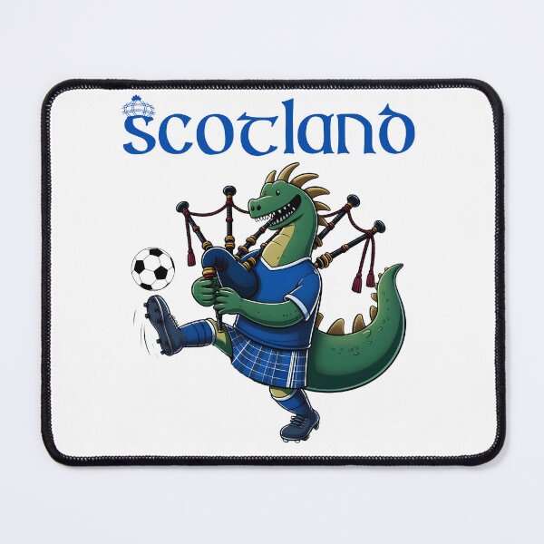 Item preview, Locnness Monster Nessy Playing BagPipe Scotland soccer team designed and sold by Oz64.