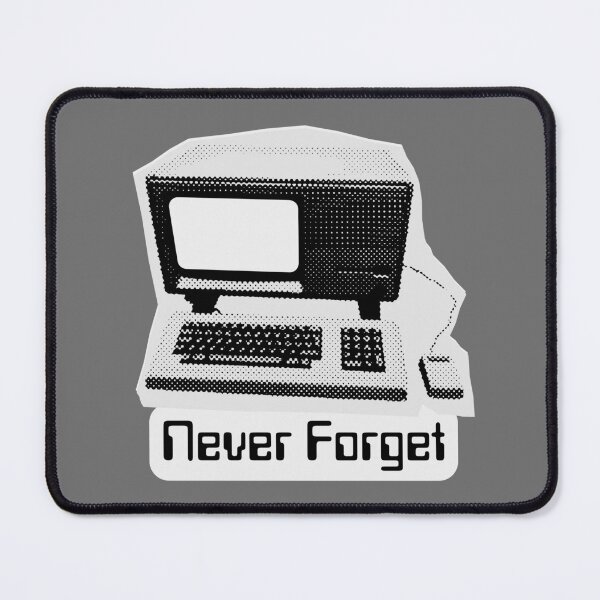 Artikelvorschau, Vergessen Sie nie, Retro-PC-Computer der 90er Jahre, Vintage-Desktop entworfen und verkauft von GraysonPrints.
