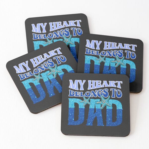 Item preview, My Heart Belongs To Dad Retro Groovy Design Style designed and sold by Raise2Shine.