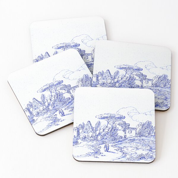 Item preview, Roman Toile de Jouy Landscape Scene  designed and sold by WillowNox7.
