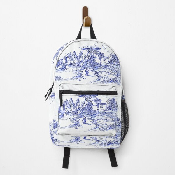 Item preview, Roman Toile de Jouy Landscape Scene designed and sold by WillowNox7.