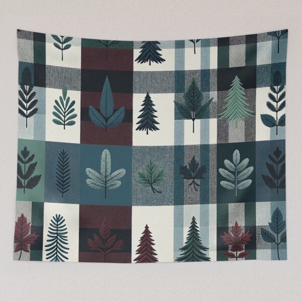 Item preview, Winter-Inspired Checkered Print Pattern designed and sold by PinUpPizzazz.
