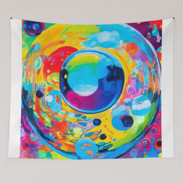 Item preview, Bubbles series, multicolored visions bubbles within bubbles designed and sold by janjacbu.