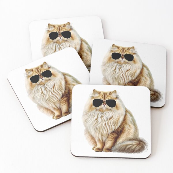 Item preview, Persian Cat Wearing Sunglasses designed and sold by TheAnimalZ00.
