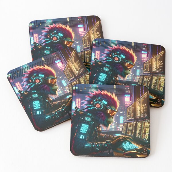 Item preview, CyberMonkey Hacker designed and sold by ai-depot.