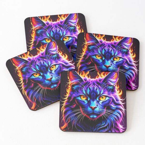 Item preview, Firecat designed and sold by Kallak-AI-Art.
