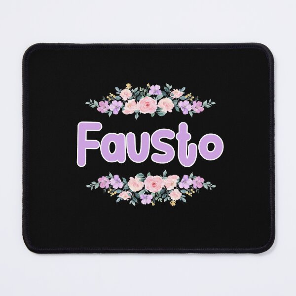 Item preview, Purple Flower Fausto Name Label (Black) designed and sold by NormadWorld.