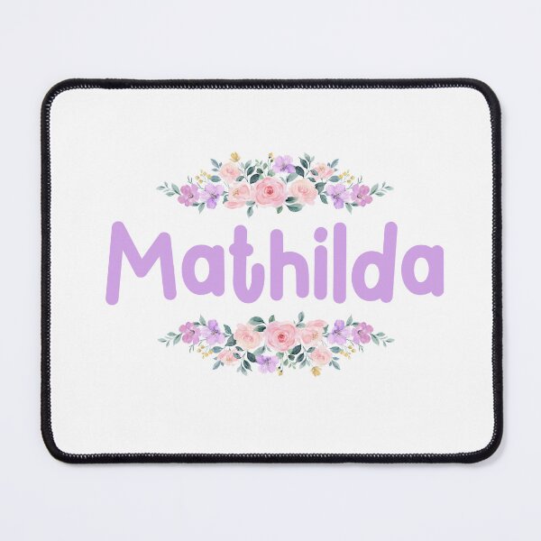 Item preview, Purple Flower Mathilda Name Label designed and sold by NormadWorld.