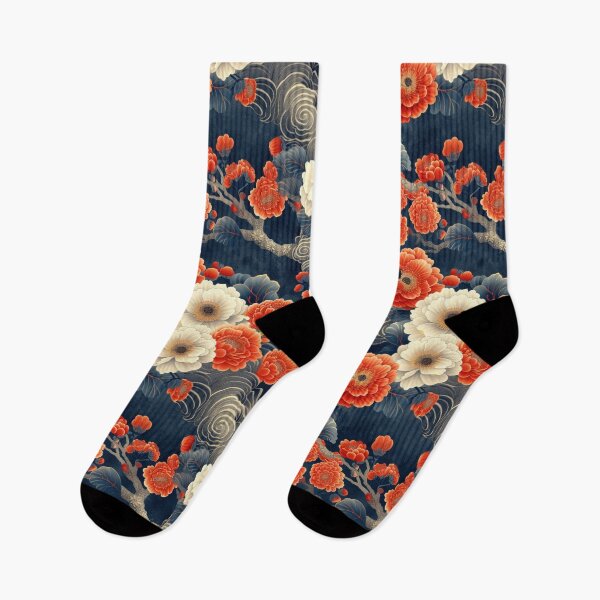 Item preview, Japanese Flowers | Traditional Japan Art | Floral Pattern | Ukiyo-e style designed and sold by BoredF.