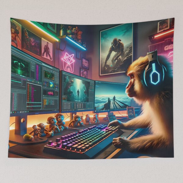 Item preview, Planet of the CyberMonkeys - Video Editor Edition designed and sold by ai-depot.