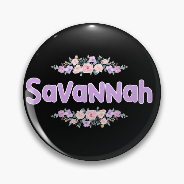 Artikelvorschau, Lila Blumen-Savannah-Namensschild (schwarz) entworfen und verkauft von NormadWorld.