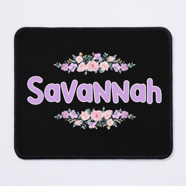 Item preview, Purple Flower Savannah Name Label (Black) designed and sold by NormadWorld.