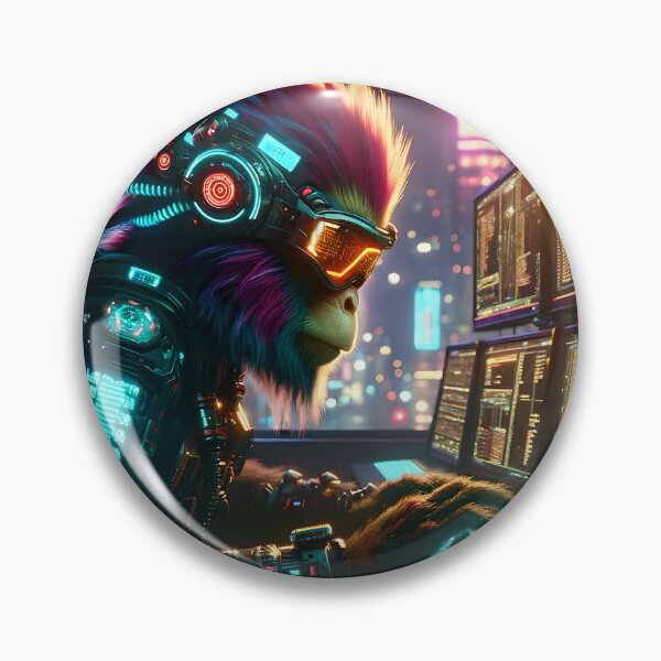 Item preview, CyberMonkey Hacker designed and sold by ai-depot.
