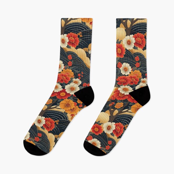 Item preview, Japanese Flowers | Traditional Japan Art | Floral Pattern | Ukiyo-e style designed and sold by BoredF.