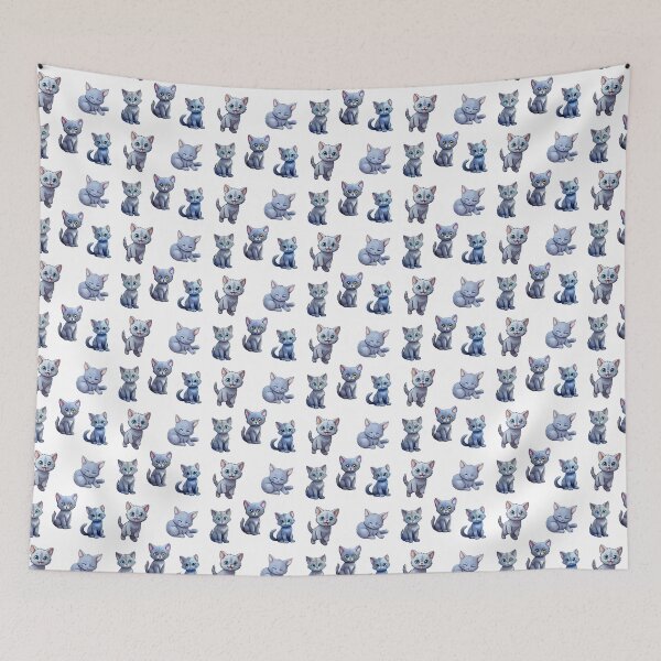 Item preview, Cute Russian Blue Cats designed and sold by TheAnimalZ00.