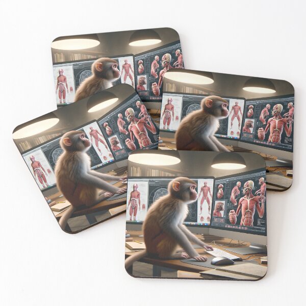 Item preview, Doctor Monkey In Training designed and sold by ai-depot.