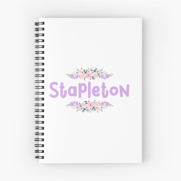 Item preview, Purple Flower Stapleton Name Label designed and sold by NormadWorld.