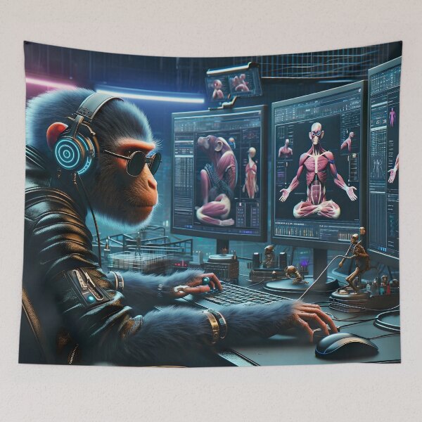 Item preview, CyberMonkey - BioHacker Extreme designed and sold by ai-depot.