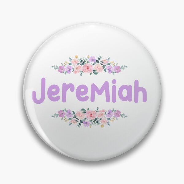 Item preview, Purple Flower Jeremiah Name Label designed and sold by NormadWorld.