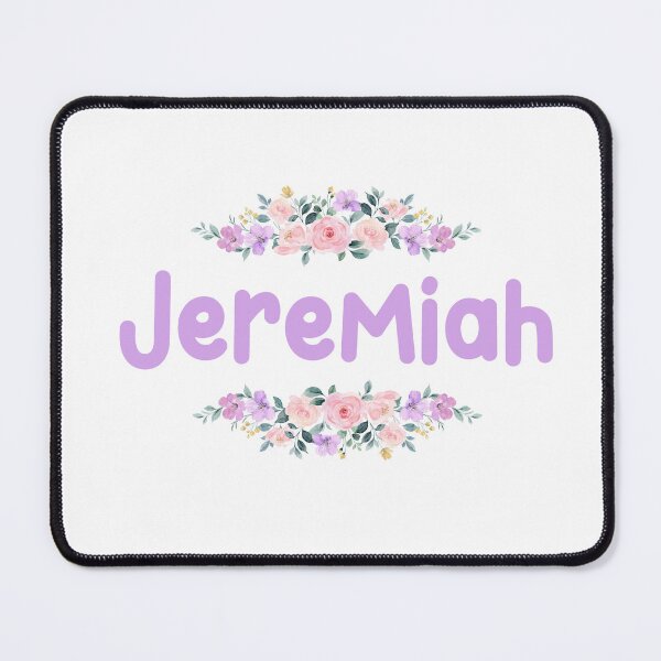 Item preview, Purple Flower Jeremiah Name Label designed and sold by NormadWorld.