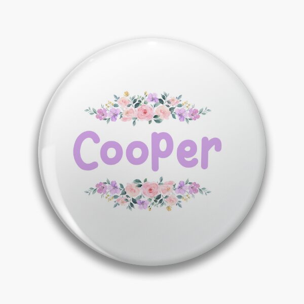 Item preview, Purple Flower Cooper Name Label designed and sold by NormadWorld.
