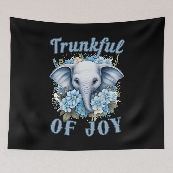 Item preview, Trunkful Of Joy. elephant face designed and sold by ElephantVibes.
