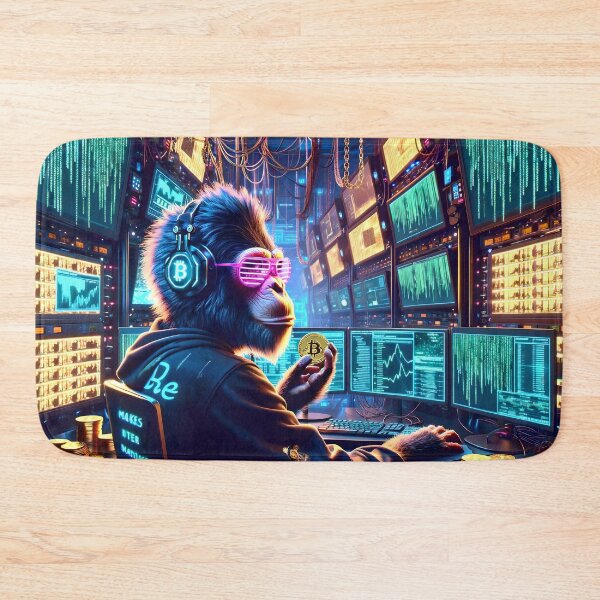 Item preview, Planet of the CyberApes - Crypto Bro Hacker designed and sold by ai-depot.