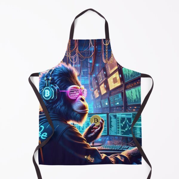 Item preview, Planet of the CyberApes - Crypto Bro Hacker designed and sold by ai-depot.