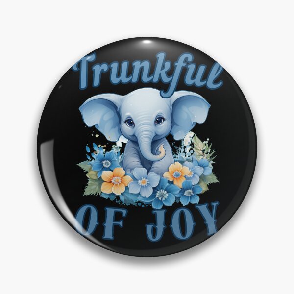 Item preview, Trunkful Of Joy elephant quote designed and sold by ElephantVibes.