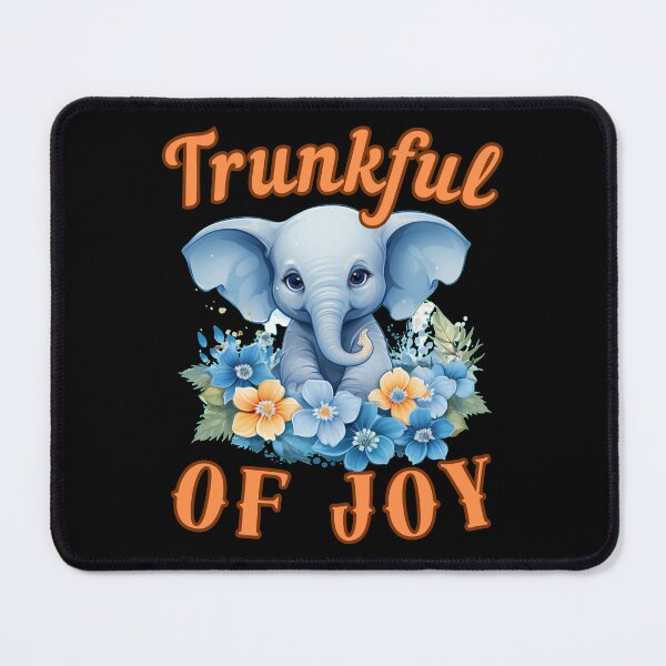 Item preview, Trunkful Of Joy Flower elephant designed and sold by ElephantVibes.
