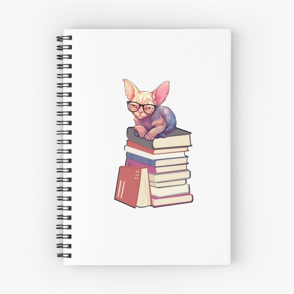 Item preview, Sphynx Cat And Books designed and sold by TheAnimalZ00.