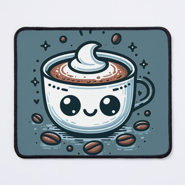 Item preview, Coffee Espresso - Kawaii - Cute Doodle designed and sold by AmberRoseWrites.