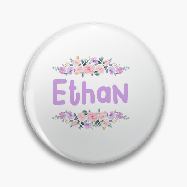 Artikelvorschau, Lila Blumen-Ethan-Namensschild entworfen und verkauft von NormadWorld.