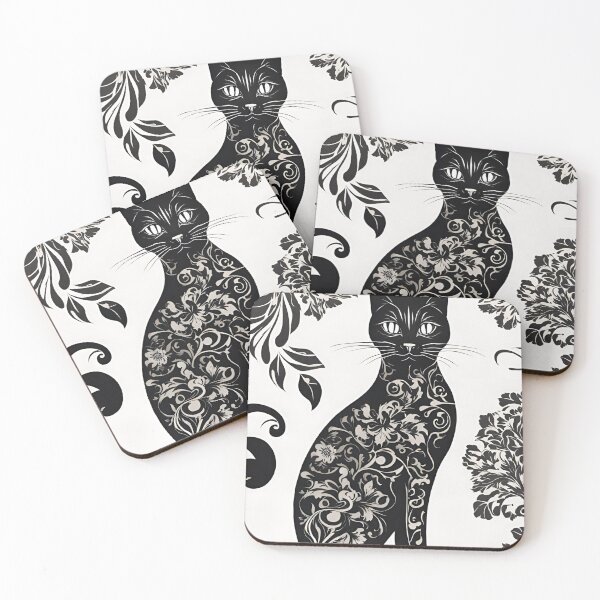 Item preview, Floral Feline designed and sold by Lorets-Designs.