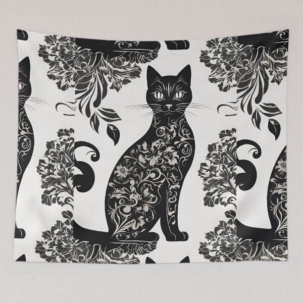 Item preview, Floral Feline designed and sold by Lorets-Designs.
