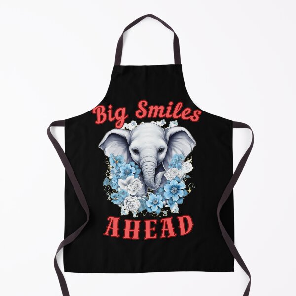 Item preview, Big Smiles Ahead. elephant saying designed and sold by ElephantVibes.