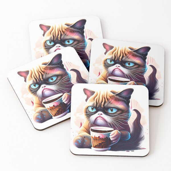 Item preview, The Grumpy Coffee Cat Collection 1 designed and sold by AGillis691.