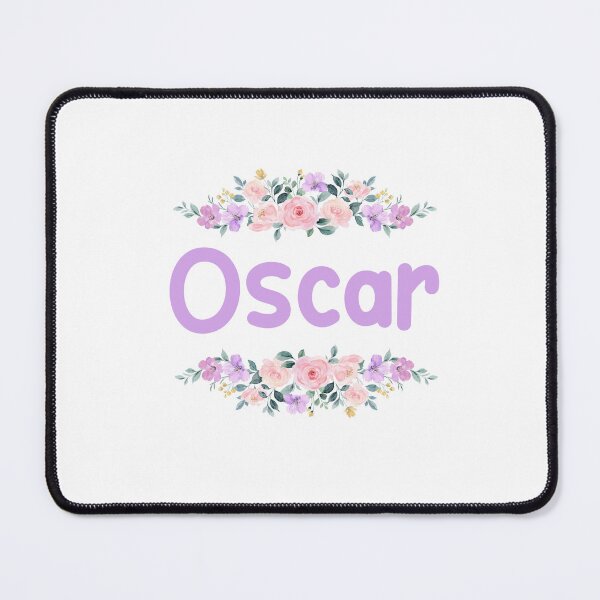 Item preview, Purple Flower Oscar Name Label designed and sold by NormadWorld.