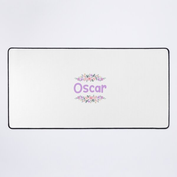 Item preview, Purple Flower Oscar Name Label designed and sold by NormadWorld.