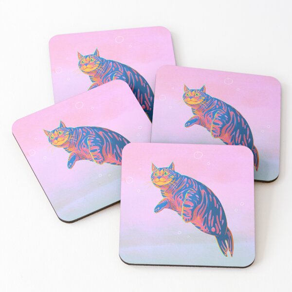 Item preview, Neon Harbor Seal Kitty designed and sold by jastinamor.