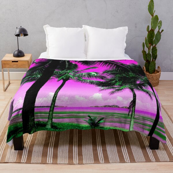 Item preview, Tropical Palm Trees with Hot Pink Sky Render designed and sold by jaynerushton.