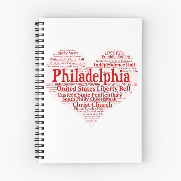 Item preview, Heart of Philadelphia Big Heart Word Cloud Products designed and sold by Mel747.