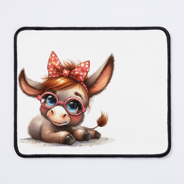 Item preview, Cute Donkey with glasses and bandana designed and sold by fribabywonder.